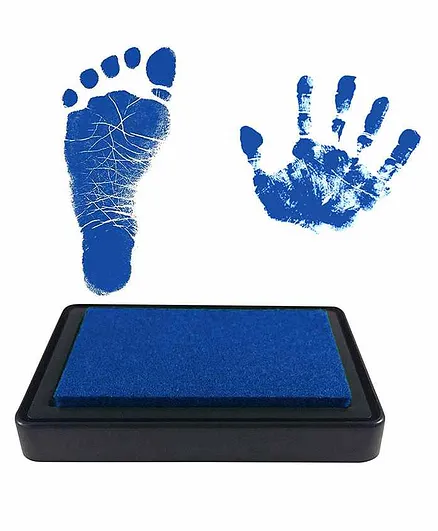 Mold Your Memories Reusable Ink Pad for Hand & Foot Impression - Blue