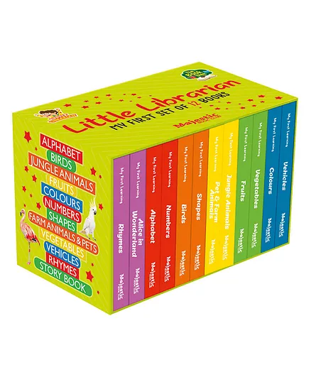 Majestic Books My First Learning Board Books Set of 12 - English