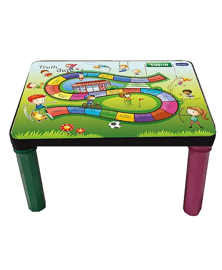 KuchiKoo Study Table with Truth & Dare Top - Multicolor