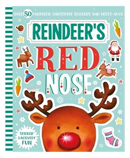 Parragon Reindeer's Red Nose Sticker & Activity Book - English