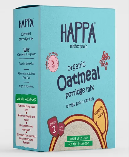 Happa Organic Oatmeal Porridge Mix - 200 gm