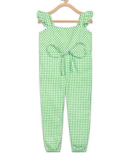 green check jumpsuit