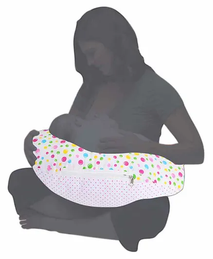 VParents Bluebell  Multipurpose Baby Feeding Nursing Cum Maternity Pillow for New Born - Pink