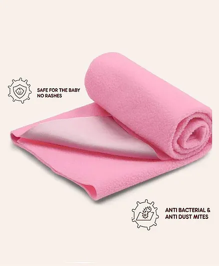 Elementary Smart Dry Waterproof Small Bed Protector Sheet - Pink