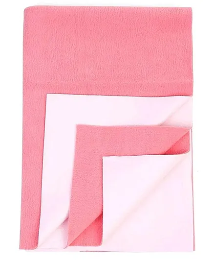 Elementary Smart Dry Waterproof Small Bed Protector Sheet - Salmon Rose