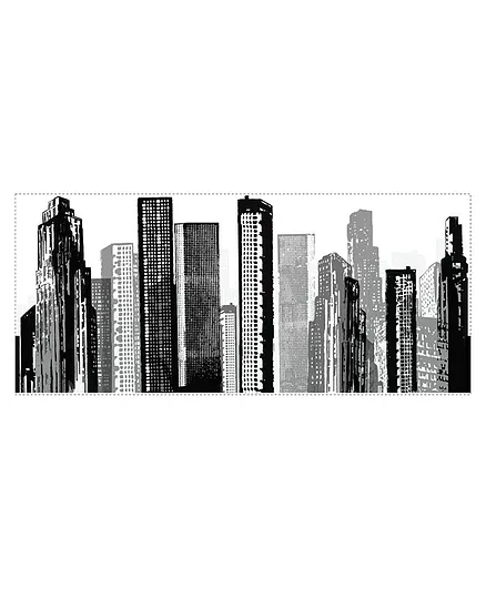 RoomMates Cityscape Wall Decal - Black