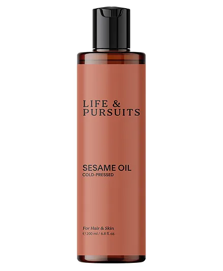 Life & Pursuits Organic Black Sesame Oil For Hair & Skin - 200 ml