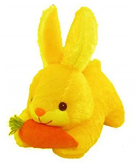 Deals India Bunny with Carrot Soft Toy Yellow - Height 26 cm