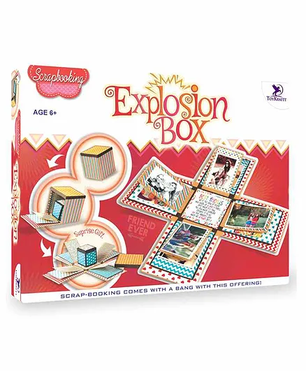 Toy Kraft Explosion Box Scrapbooking Kit - Multicolour