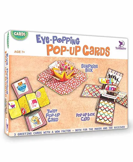 Toy Kraft Eye Popping Pop Up Cards - Multi color