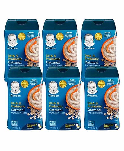 gerber dha probiotic oatmeal