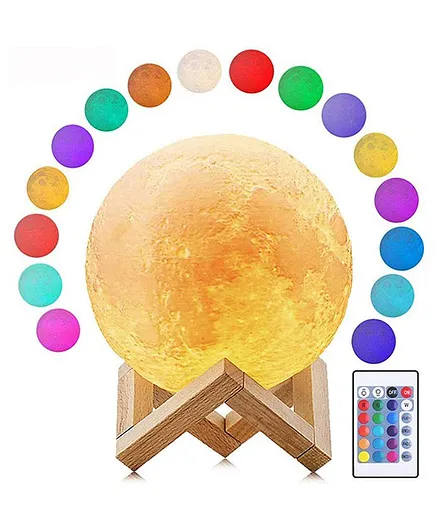 Crystal Moon 16 Colors Night Table Lamp - Multicolor 