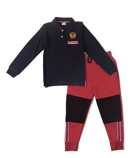 navy blue polo joggers