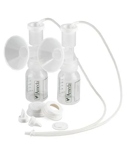 Ameda Dual Eco Breast Pump Set - White