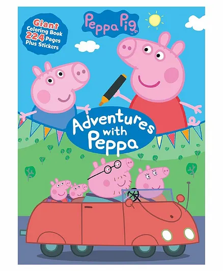 Peppa Pig Adventures With Peppa Giant Colouring Book - English