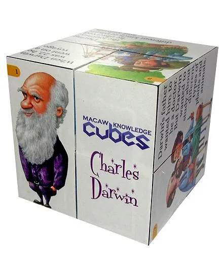 Macaw Scientist Cube - Charles Darwin