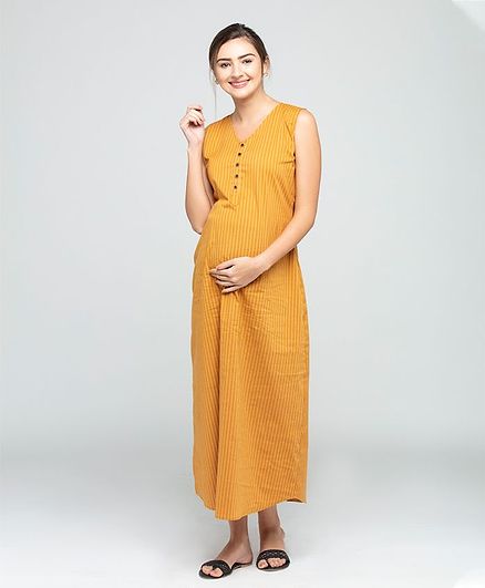 a line nursing dress