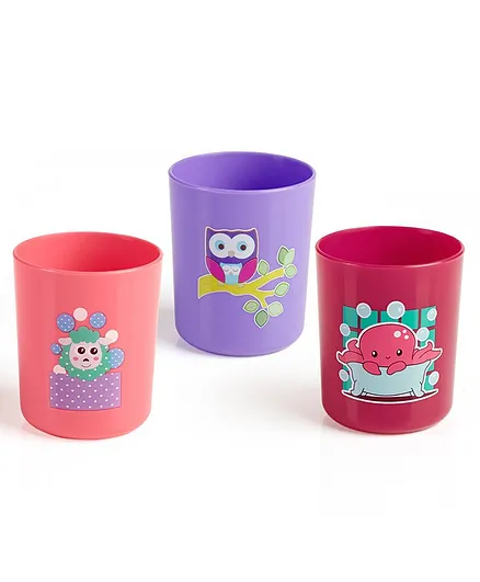 BeeBaby Drinking Boo Boo Cups Pack of 3 Pink Violet - 240 ml each