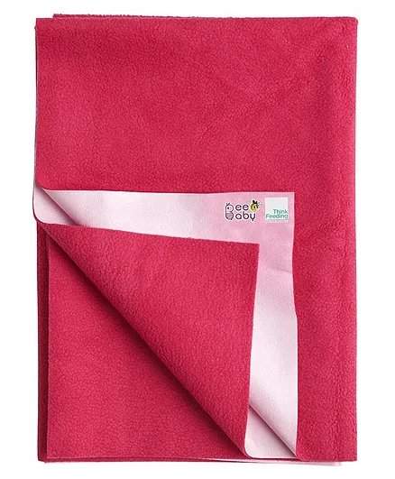 Beebaby Ultra Dry Baby Bed Protector Sheet - Dark Red