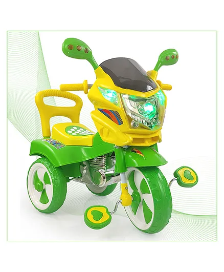 Dash Victor Musical Tricycle With Light & Under Seat Storage Space - Green