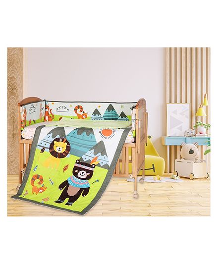 The Mom Baby Crib Bedding Set Animal Embroidery Multicolour In India At Best From Firstcry Com 8552096 - Fox Crib Bedding Box The Mom Baby Crib Bedding Set Animal Embroidery Multicolour In India At Best From Firstcry Com 8552096 - Fox Crib Bedding Box