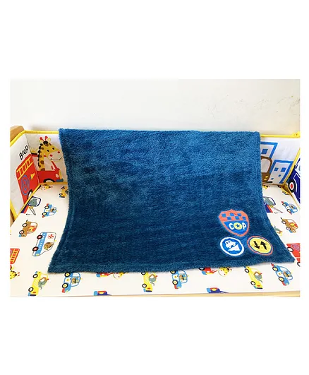 The Mom Store Baby Blanket - Navy Blue