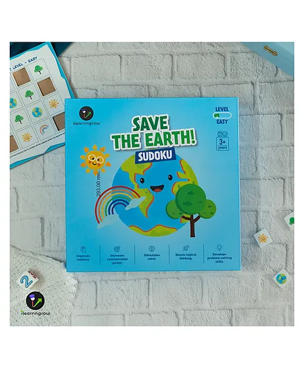 Ilearnngrow Save the Earth Easy Sudoku - Multicolour