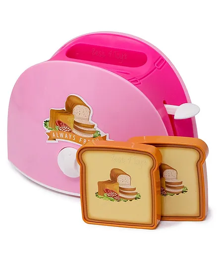 Fiddlerz Kitchen Bread Toaster With 2 Bread Slices - Pink