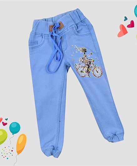 blue joggers for girls