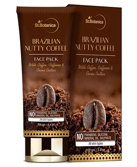 St. Botanica Brazilian Nutty Coffee Face Mask - 100 gm