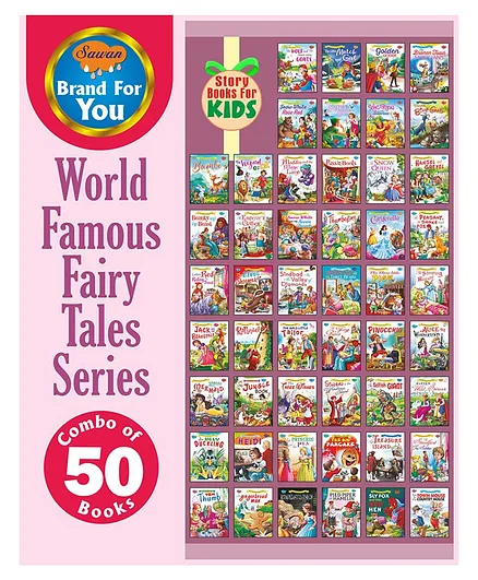 Sawan World Famous Fairy Tales Story Book Combo of 50 - English