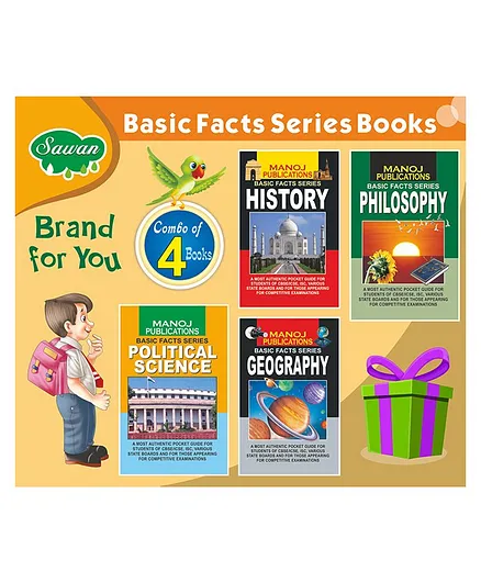 Sawan Basic Facts Series Combo for Arts Students Set of 4 Books - English