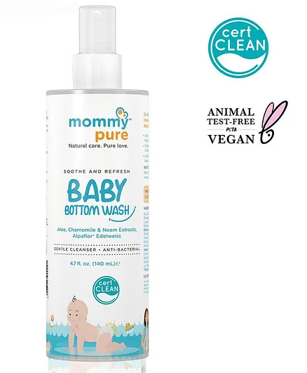 MommyPure Natural Baby Bottom Wash Spray - 140ml