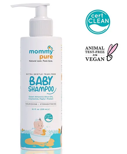 MommyPure Certified Clean & Natural Tear-Free Baby Shampoo - 250 ml 
