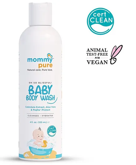 MommyPure Certified Clean & Natural Tear-Free Baby Wash - 120 ml