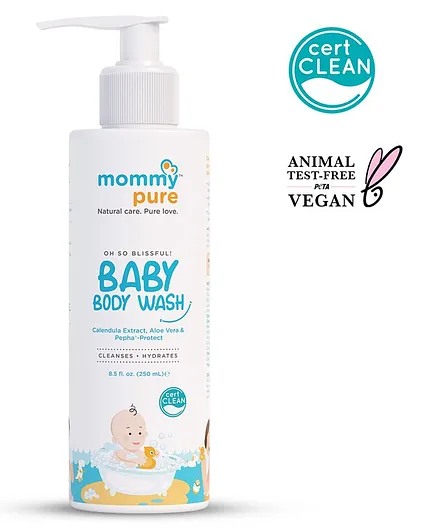 MommyPure Certified Clean & Natural Tear-Free Baby Wash - 250 ml