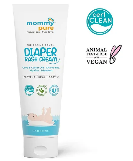 Mommypure Certified Clean & Natural Diaper Rash Cream - 50gm