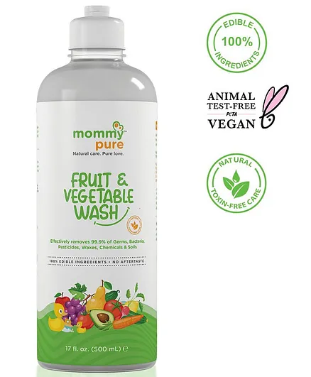MommyPure Fruit & Vegetable Wash liquid Cleanser - 500ml 