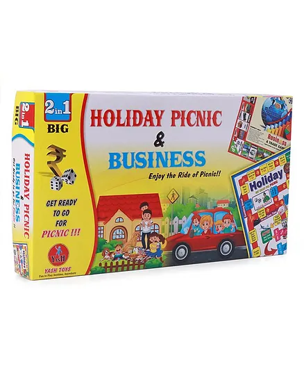 Yash Toys 2 In 1 Picnic And Business Board Game Big - Multicolor