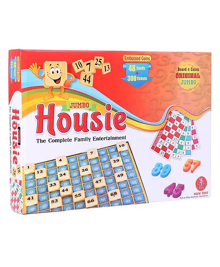 Yash Toys Super Jumbo Housie Game Set - Multicolor