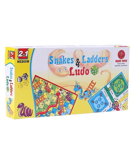 Yash Toys Snakes & Ladders Board Game - Multicolor