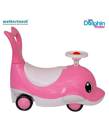Mothertouch Dolphin Rider Manual Push Ride On - Pink