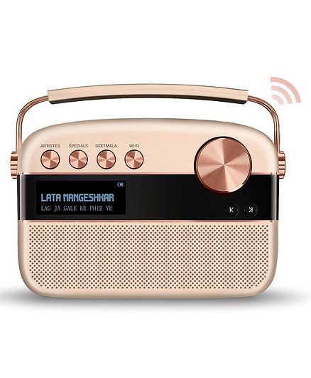 Saregama Carvaan 2.0 Music Player with 5000 Pre-loaded Songs - Rose Gold