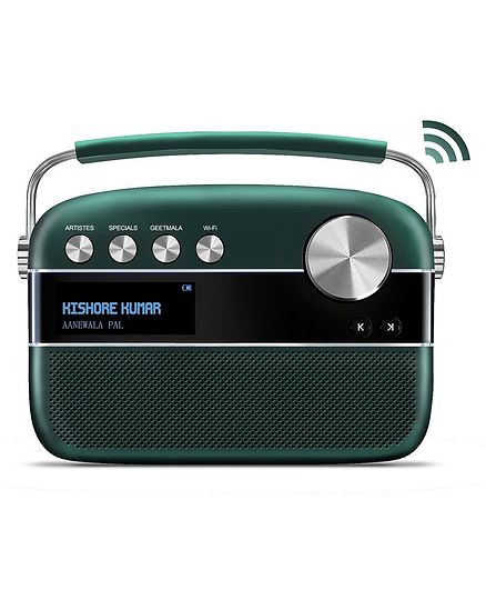 Saregama Carvaan 2.0 Music Player with 5000 Pre-loaded Songs - Emerald Green