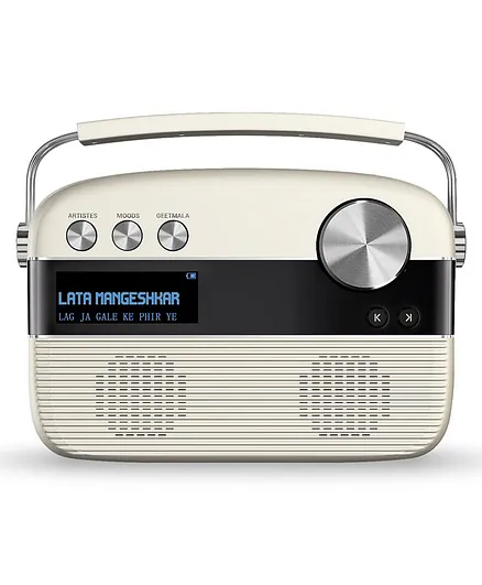 Saregama Carvaan Hindi Music Player with 5000 Preloaded Songs - White