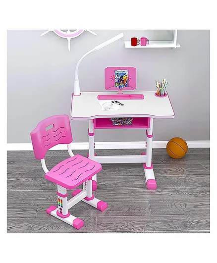 StarAndDaisy Multifunctional Study Table And Chair - Pink