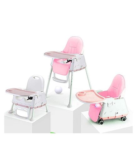 StarAndDaisy Folding Baby High Chair Recline Highchair Height Adjustable Feeding Seat Wheels *Upgraded Version with…
