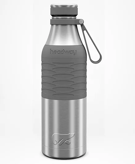 Headway Burell Stainless Steel Insulated Bottle Silver Grey - 600 ml