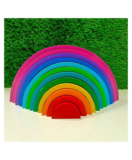 Little Jamun Rainbow Gaint Stacker - 12 Pieces