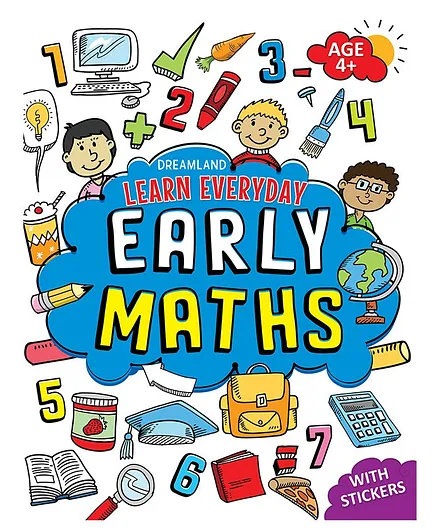 Dreamland Early Maths Activity Book with Stickers - Learn Everyday Series For Children